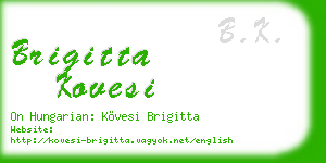 brigitta kovesi business card