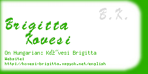 brigitta kovesi business card